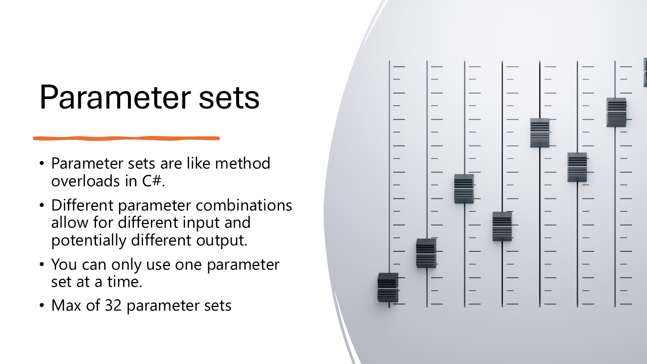 Parameter sets