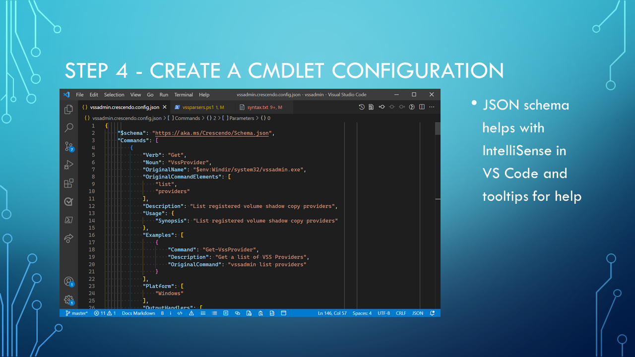 Step 4 - Create a cmdlet configuration